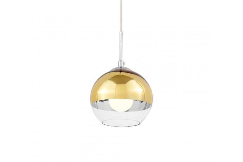 Lampada a sospensione di design a sfera in vetro VERONI D15 Oro