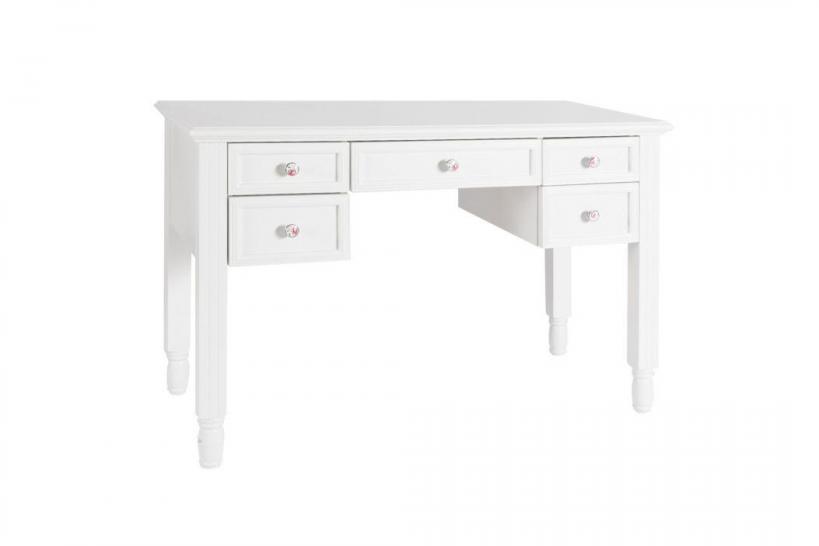 scrivanie stile provenzale con cassetti colore bianco