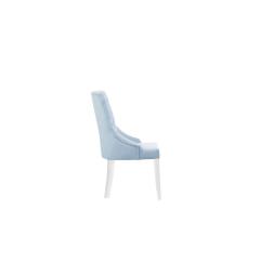 sedie in stile provenzale velluto blu chiaro con sedile trapuntato
