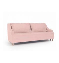 divano rosa cipria velluto tre posti