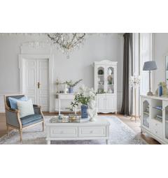 vetrina in stile provenzale bianco con mobili di legno princess