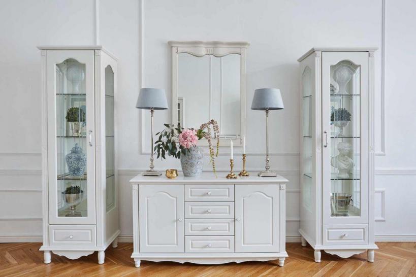 salotto credenza provenzale bianca princess