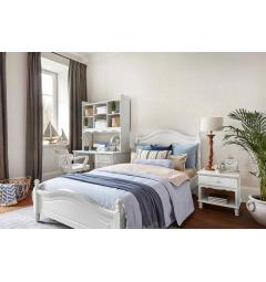scrivanie con libreria bianca in legno stile provenzale
