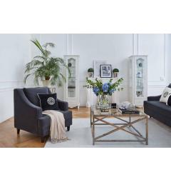 poltrona in velluto grigia princess arrediorg 1 posto con cuscino incluso