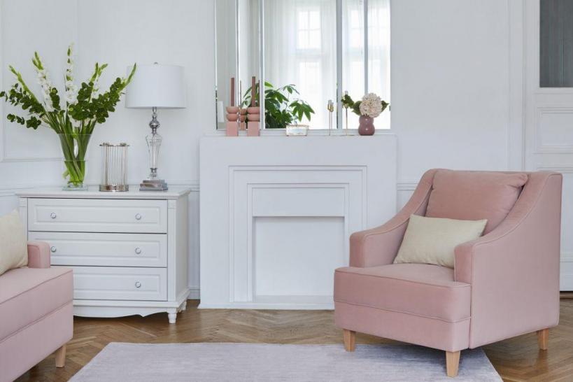 poltrona provenzale velluto rosa cipria princess 06 poltrona provenzale velluto rosa cipria princess 06