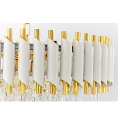 cilindri bianchi oro lampadario a sospensione cristallo