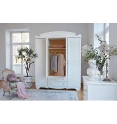 armadio 4 stagioni legno bianco stile provenzale