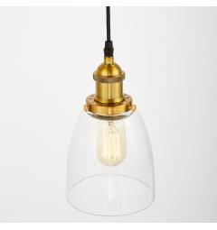 lampada a sospensione industriale ottone