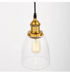 lampada a sospensione industriale ottone