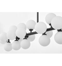 lampadario palle bianche nero petrica w24