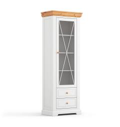 vetrina shabby country legno massello 1 anta