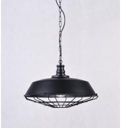 Lampadario a sospensione stile industriale Arigio D45 Nero