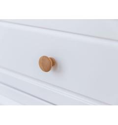 cassettiera ingresso massello pino finlandese dettagli in legno shabby