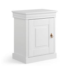 comodino legno massello shabby bianco toscano