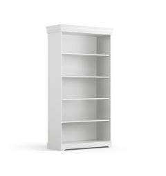 libreria legno massello stile shabby toscano bianca