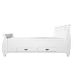 letto 160x200 legno massello stile toscano shabby bianco