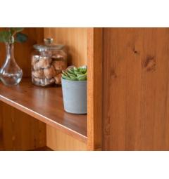 libreria shabby legno miele naturale massello pino