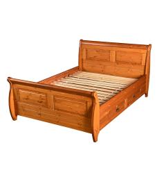 letto toscano shabby legno massello miele