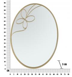 Misure specchio butterfly struttura oro