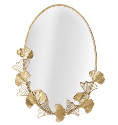 romantico specchio color oro in ferro
