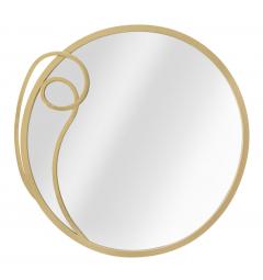 specchio in ferro color oro