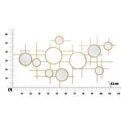 misure struttura composta da varie specchi di divers dimensioni