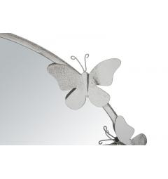 Specchio rotondo con particolare farfalle