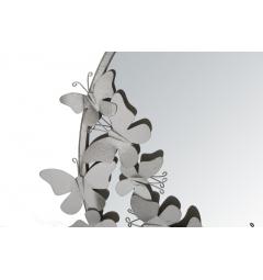 Specchio di design rotondo elegante color argento