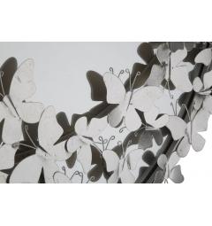 particolare farfalle argento dello specchio struttura in ferro