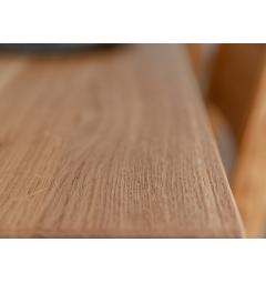 Tavolo legno massello di rovere naturale 100x200 rettangolare