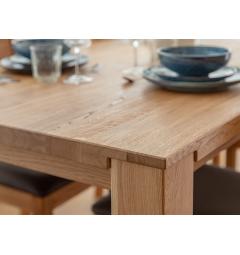 Tavolo legno di rovere massello chiaro 90x180 rettangolare