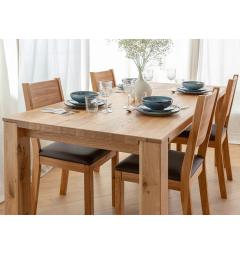 Tavolo per cucina legno rovere massello naturale chiaro 90x180