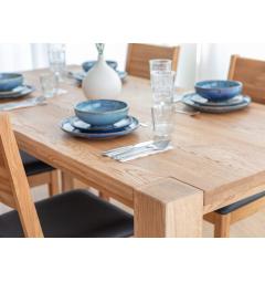 Tavolo 90x180 legno massello di rovere rettangolare