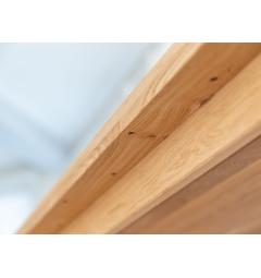Tavolo 90x180 legno massello di rovere naturale
