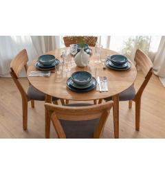 Tavolo da pranzo rovere massello, oliato Nature 116 - 120-160 x 75 cm (l x  p)