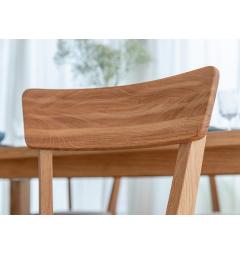 I migliori prezzi online! Sedia in legno rovere con seduta imbottita  modello Orly