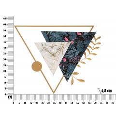 misure orologio da muro a forma triangolare