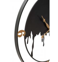 particolare della cornice nera dell'orologio splash