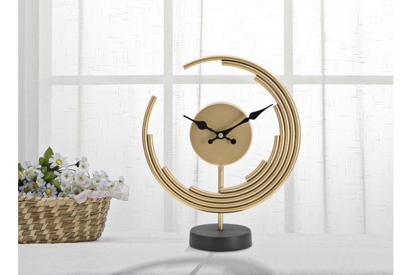 orologio da tavolo dal design a forma di luna