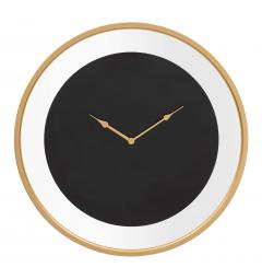 orologio da parete design elegante nero e oro