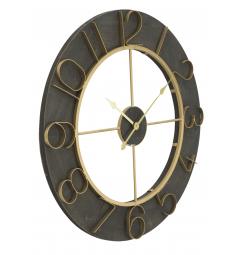 elegante e raffinato orologio da parete scuro glam in metallo