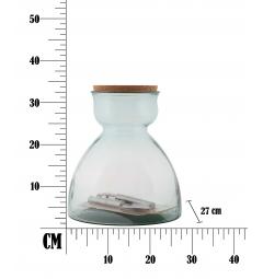 misure vaso in vetro riciclato
