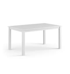 Tavolo rettangolare allungabile legno massello di pino bianco shabby chic