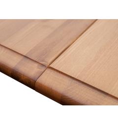 Tavolo rettangolare allungabile 8 posti pino massello bianco top color rovere shabby chic