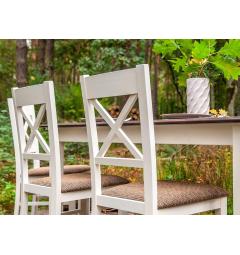 Tavolo allungabile 8 persone pino massello bianco noce shabby chic