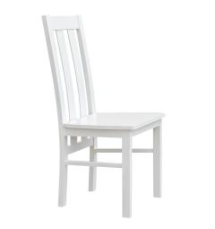 Sedia da pranzo schienale alto faggio massello bianco shabby chic