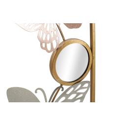dettaglio specchio pannello in metallo dorato