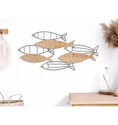 pannello decorativo 3d gruppo pesci