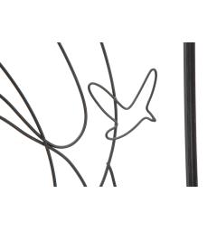 linee semplici pannello decorativo in metallo nero