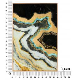 misure pannello in vetro con cornice scura